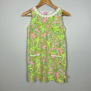 Lilly Pulitzer Girls Little Lilly Cotton Shift Dress. Size XL 12/14.